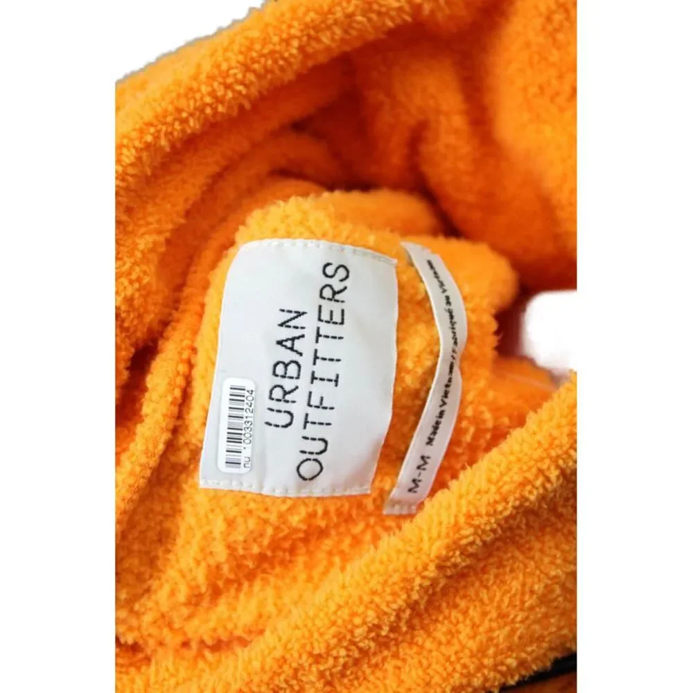 Urban Outfitters Womens Long Sleeve Mock Neck Knit Sweatshirt Orange Size Medium